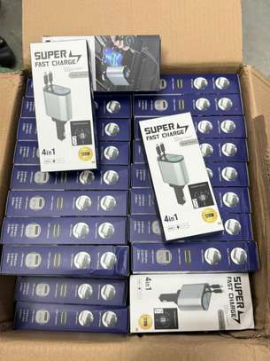 Chargeur de voiture 120 W rétractable 4 en 1 image 8