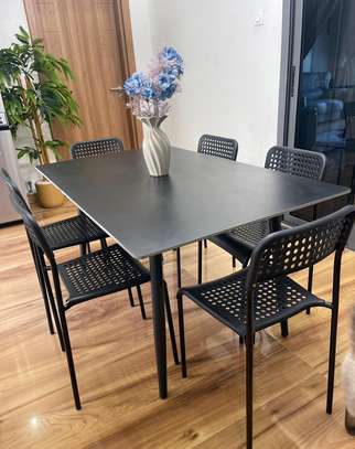 Ensemble de Table à manger en céramique avec 6 chaises image 2