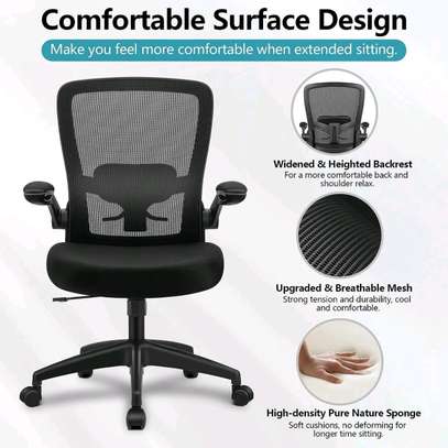 Chaise bureau ergonomique noir réglable image 2