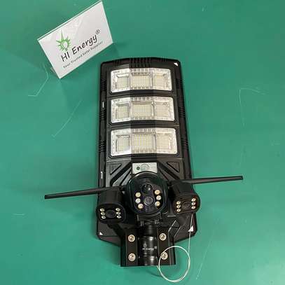 Lampadaire Solaire Avec Caméra De Surveillance 450w - 4G image 2