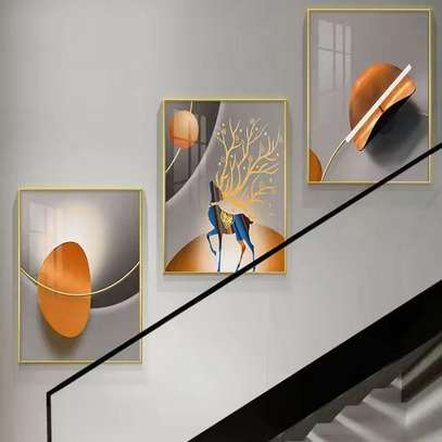 Ensemble 3 tableaux modernes 1m40/60cm image 10