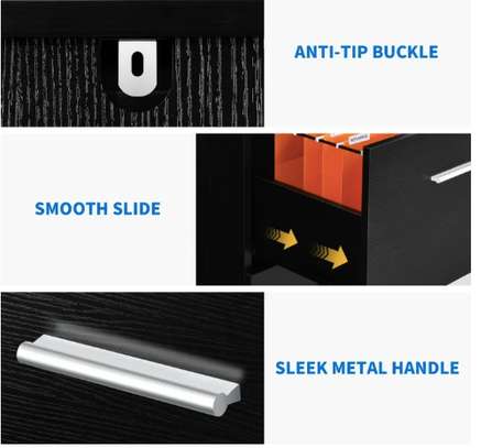 Classeur en bois à 4 tiroirs Dextrus avec serrure image 7
