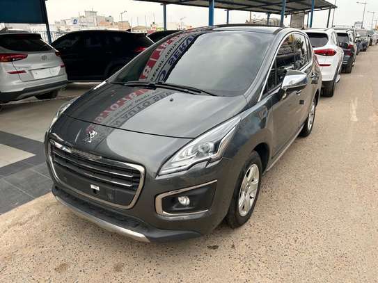 Peugeot 3008 diesel 2017 boîte auto intérieur cuir blanc image 2