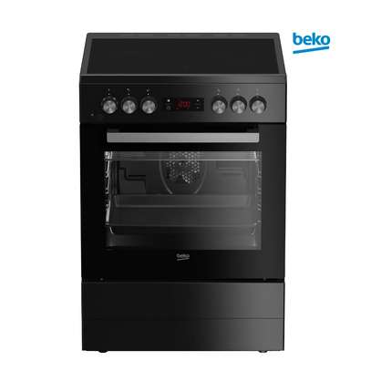 CUISINIERE 4FEUX BEKO 60X60 INDUCTION + FOUR ELECTRIQUE NOIR image 1