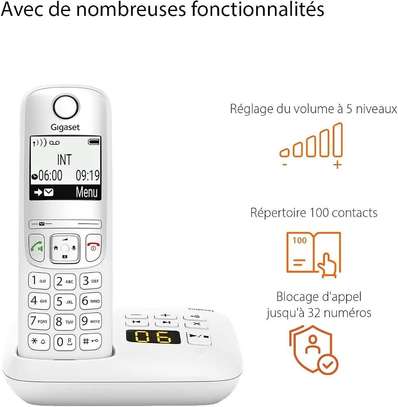 Téléphone fixe sans fil solo avec répondeur - Gigaset A695A image 2