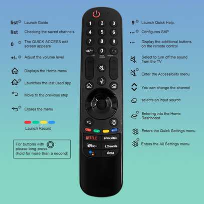 LG Télécommande pour TV UHD, OLED, QNED, Frame Series image 4