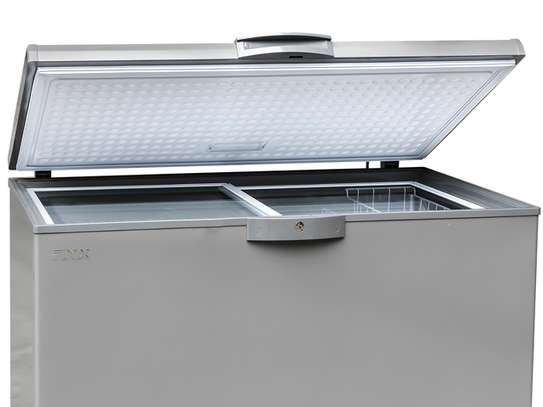 CONGELATEUR HORIZONTAL COFFRE 500L FINIX  GRIS image 4
