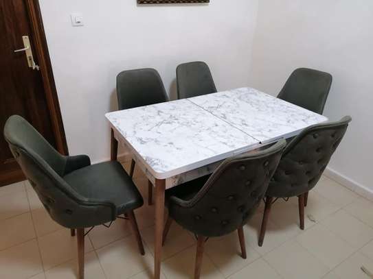 Table à manger extensible 6 chaises image 11