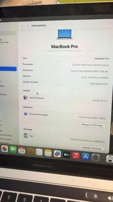 MacBook Pro 2019 - 13’p - SSD 512/Ram16Go i5 image 5