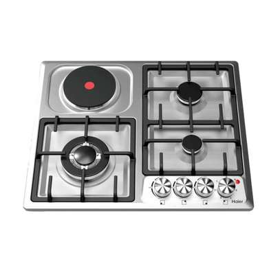 PLAQUE HAIER ENCASTRABLE 4FEUX MIXTE 3F A GAZ 1F ELECTRIQUE image 1