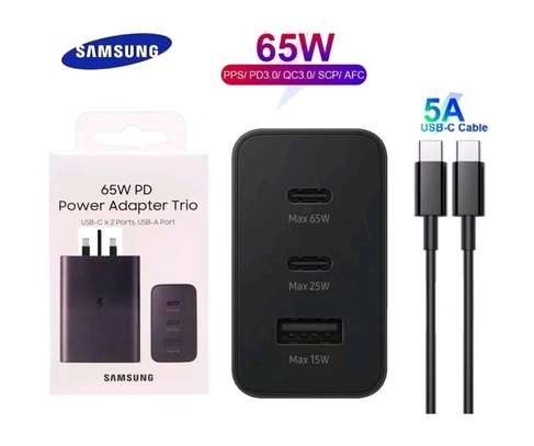 Chargeur Samsung original avec usb-c x 2 port  ultra rapide image 5