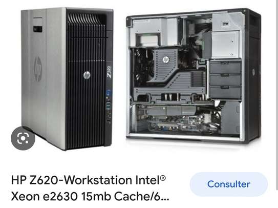 Hp workstation z620 xeon bi-processeurs 12 coeurs/16go/500go image 1