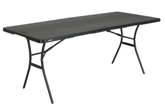 Table pliante LIFETIME noir 6places image 1