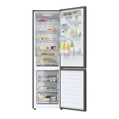 REFRIGERATEUR 350LITRES HAIER COMBINE 3TIROIRS NOIR GRIS image 2