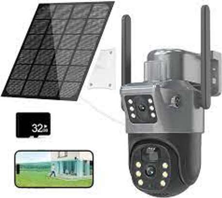 camera solaire 4g double objectif image 1