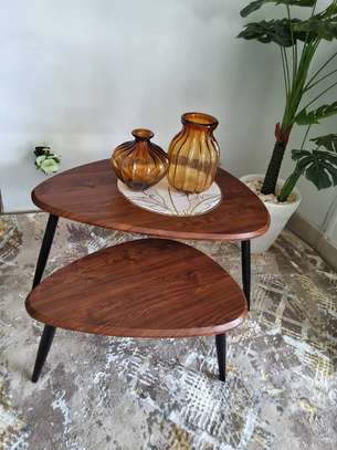 Tables gigognes en bois  2 pièces image 1
