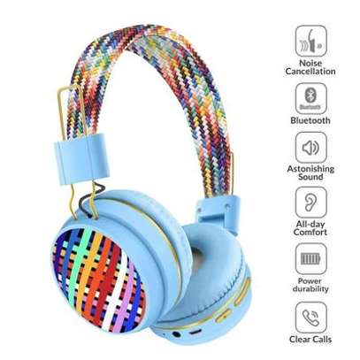 Casque bluetooth sans fil, stéréo ultra bass - Bleu image 1