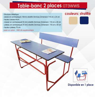 Table banc école image 4