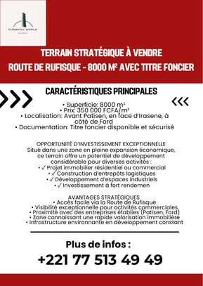 À vendre : un terrain de 8000 m2 sur la route de rusfique ! image 2