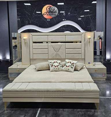 CHAMBRE A COUCHER 6BATTANTS 6PIECES BEIGE EFTELYA CHAMPAGNE image 6