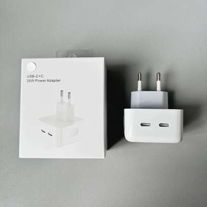 Apple Tête de Chargeur iPhone ou Samsung 2 Ports USB-C 35W image 1