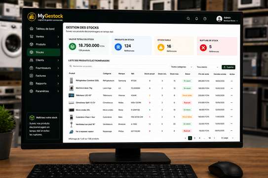 LOGICIEL DE GESTION VENTE-STOCK-FACTURATION image 2
