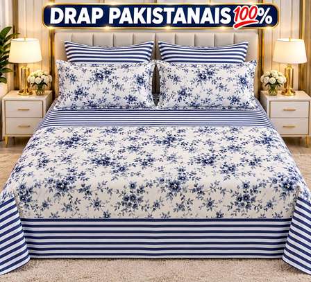 Drap pakistanais 100% coton double motif floral image 13