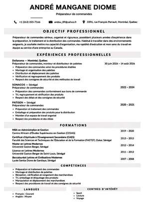 REDACTION DE CV PROFESSIONNEL ET LETTRE DE MOTIVATION. image 8