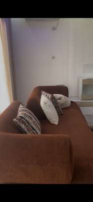 Ensemble canapés 3 places beige et marron design moderne image 8