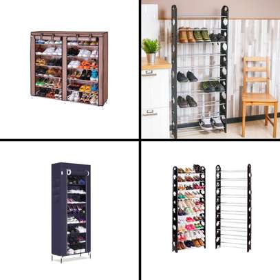 Armoire rangement en tissu avec étagères image 3