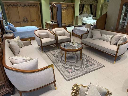 Salon Moderne Beige 7 Places image 2