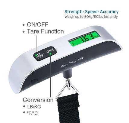 Balance à bagages numérique 50 kg/110 lb pour voyage image 2