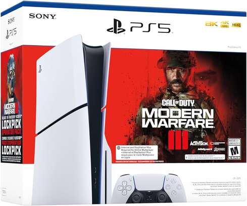 PS5 Slim 1TB Edition Spiderman & Call of Duty image 1