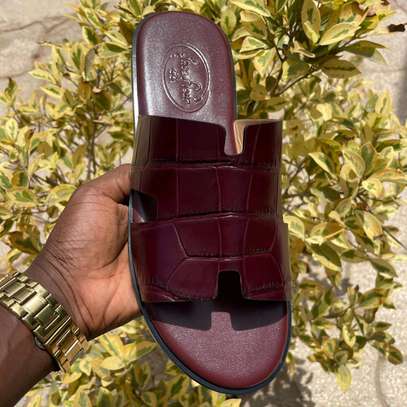 Chaussure sandale en cuir pour homme image 8