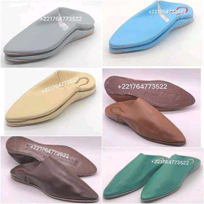 BABOUCHE ROYALE MAROCAINE 100% CUIR et DAIM pour HOMME image 13