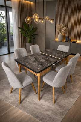 Table a manger 6places extensible image 1