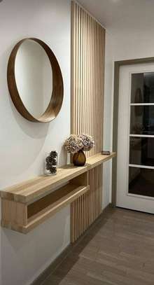 Décoration en bois avec  Miroir image 4