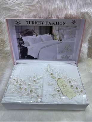 Drap 6 psc Turquie 🇹🇷 disponible (2 draps + 4 oreillers image 1