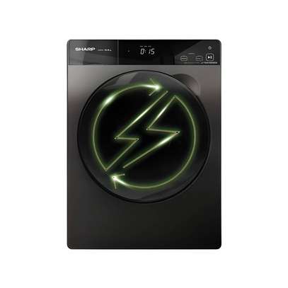 MACHINE A LAVER 10KG SHARP KPRO INVERTER GRIS NOIR image 1