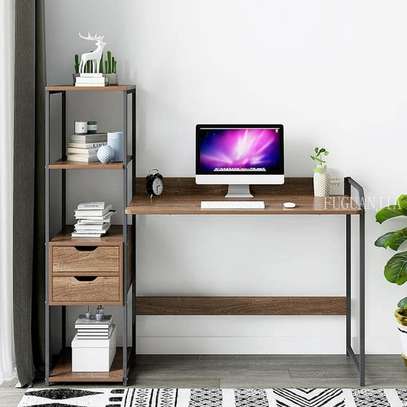 Table de Bureau avec tiroir et étagère de rangement image 3