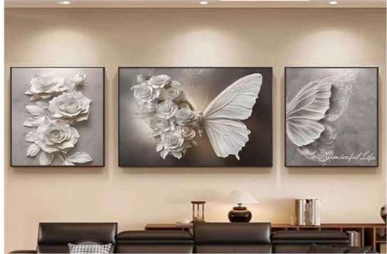 Ensemble 3 tableaux modernes 1m40/60cm image 9