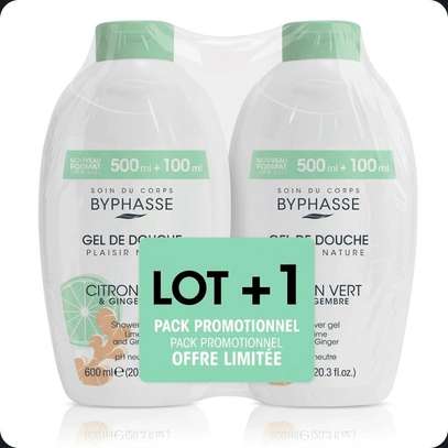 Lot de 2 gel douche Byphasse 600ml + 600ml image 3