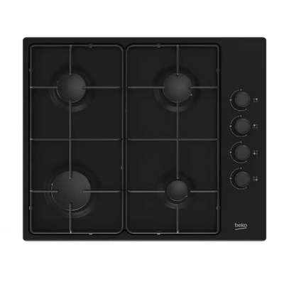 PLAQUE BEKO ENCASTRABLE 60X60 A GAZ NOIR HIGG64123SBL image 1