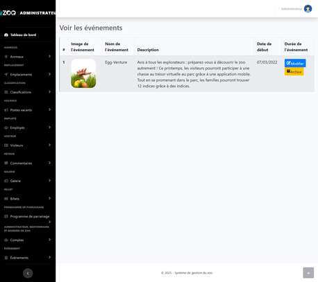 Logiciel pour Zoos, Aquariums et Réserves Animalières image 3