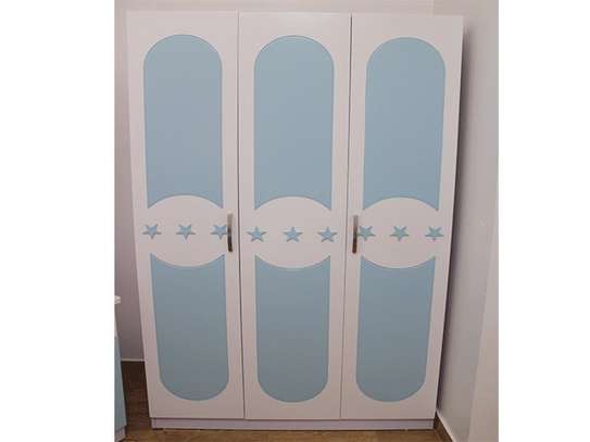 CHAMBRE A COUCHER ENFANT COMPLETE /BLEU CLAIR/BLANCHE image 2