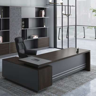 Table bureau Directeur 2m avec retour image 2