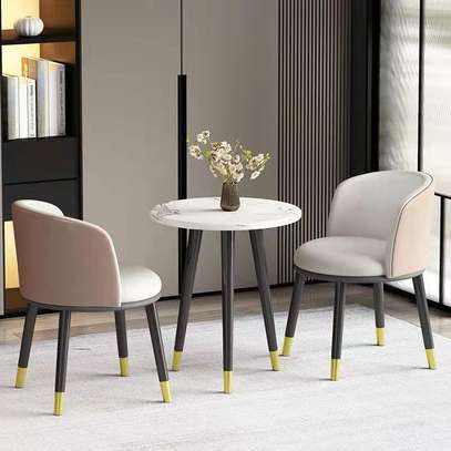 Table tête à tête de luxe, design moderne 3pcs image 1