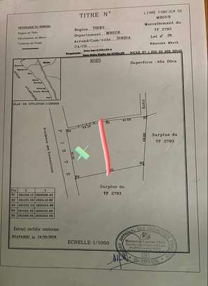 TERRAIN 1500 M² A SALY NGUERIGNE EN FACE LA TANIERE. image 2