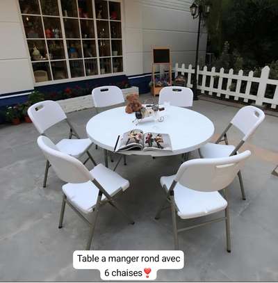 Table  et chaises Pliantes 6 Places image 1