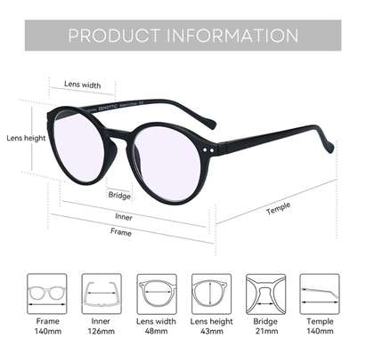 lunettes unisexes anti-reflet + Photogray avec étui image 5